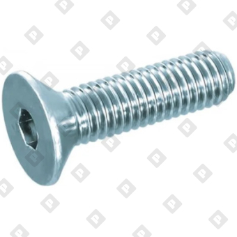 Винт DIN 7991 M8x30 с потайной головкой и внутренним шестигранником, кл. пр. 8.8, оц. сталь - №3